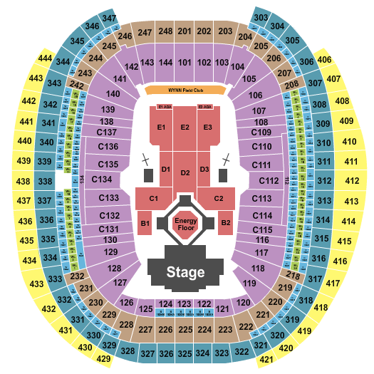 Allegiant Stadium Kendrick Lamar Seating Chart